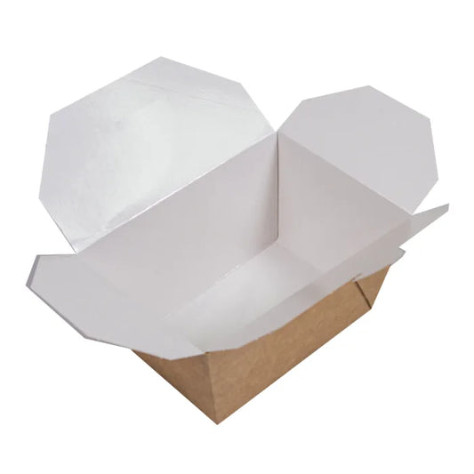 Medium Kraft Takeaway Food Container (97x148x94mm) Box of 200
