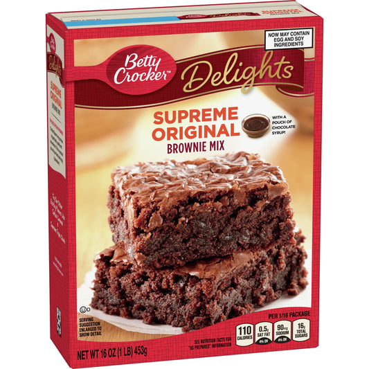 MASBetty Crocker USA Supreme Original Brownie Mix 453g Box of 12-Fd