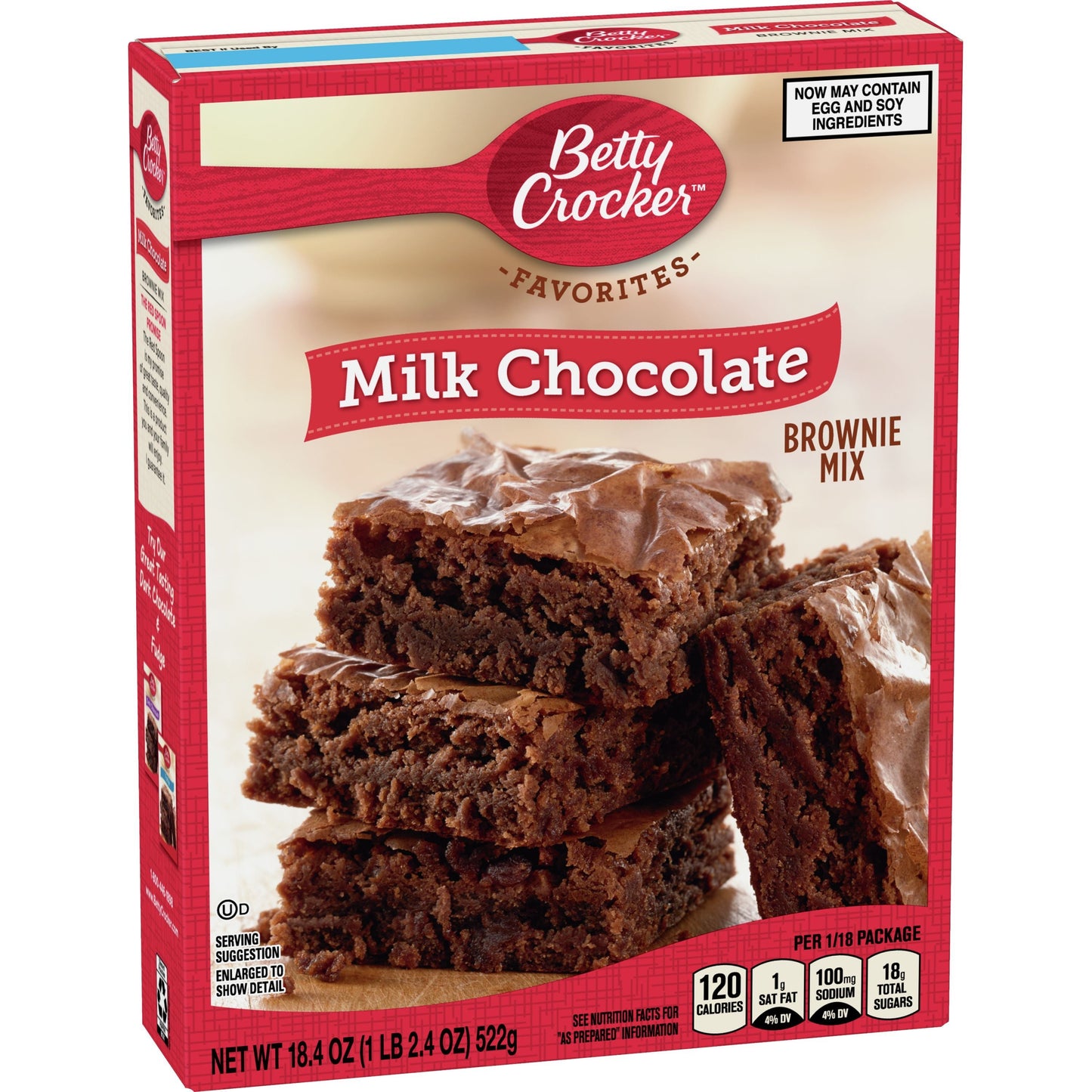 MASBetty Crocker USA Milk Chocolate Brownie Mix 522g Box of 12-Fd