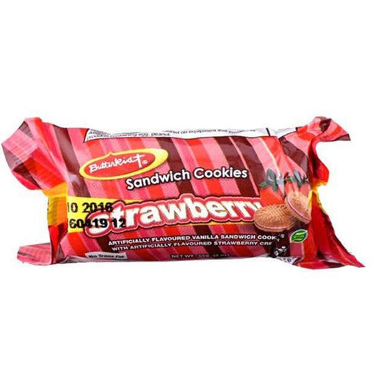 Butterkist Sandwich Strawberry 50g Box of 36