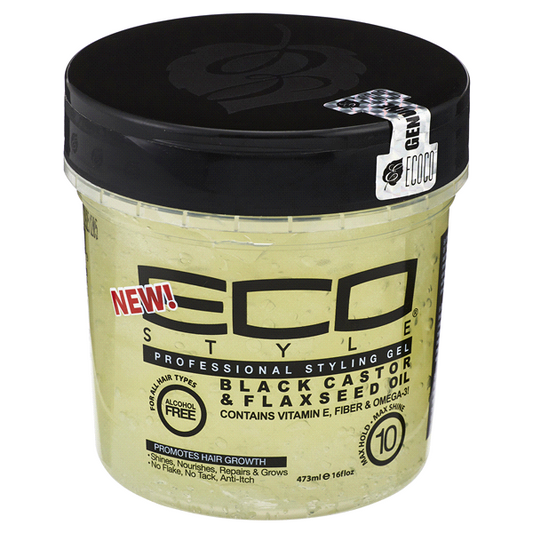 Eco Styler Black Castor & Flaxseed Oil Styling Gel 16 oz
