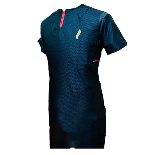 African Outfit Men's Wear Astronaut Blue Short Sleeve Top Shirt