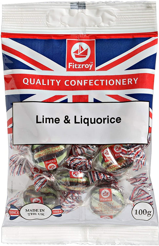 Fitzroy Lime & Liquorice 100g Box of 12