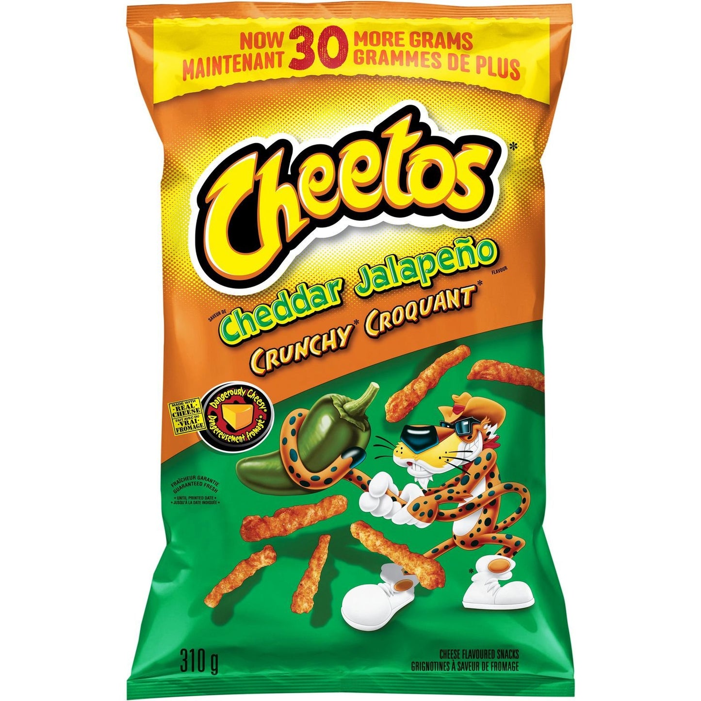 Cheddar Jalapeno Crunchy Cheese Snacks 310g