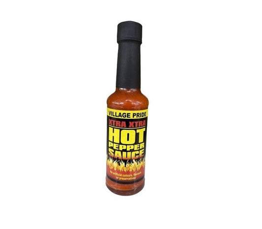 Village Pride Extra Hot Pepper Sauce 142ml Box of 12