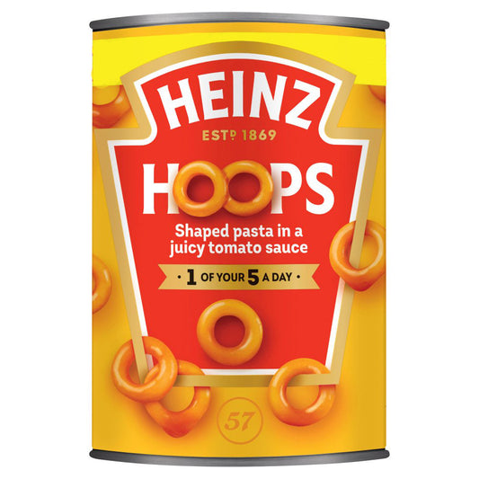 MASHeinz Hoops Shaped Pasta in a Juicy Tomato Sauce 400g-Food