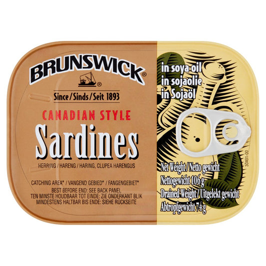 MASBrunswick Canadian Style Sardines in Soya Oil 106g-Food