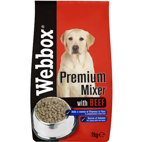 Webbox Mixer Biscuit with Beef 2kg-Food