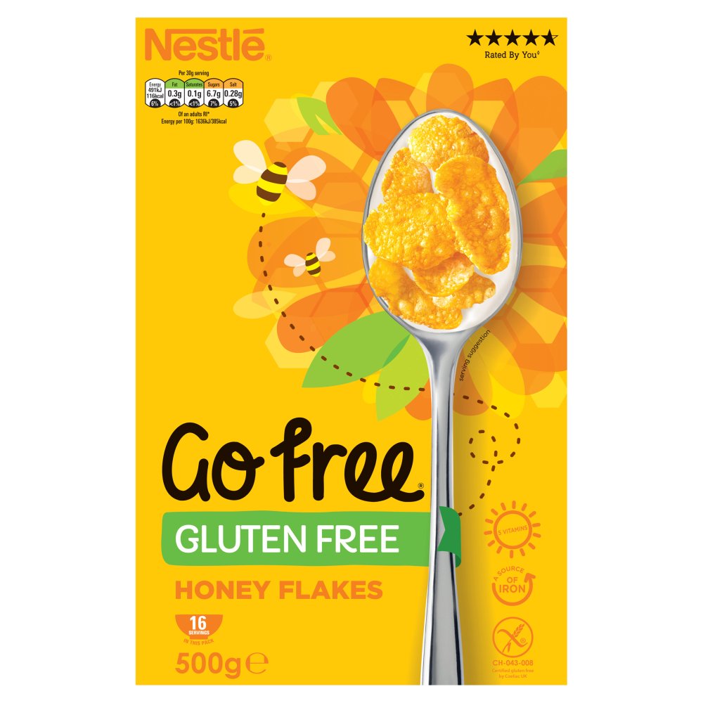 Go Free Gluten Free Honey Flakes 500g