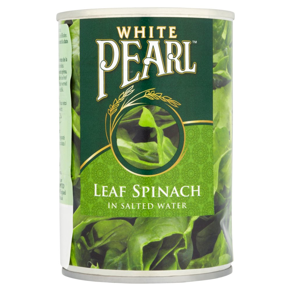 White Pearl Leaf Spinach in Salted Water 380g-Food