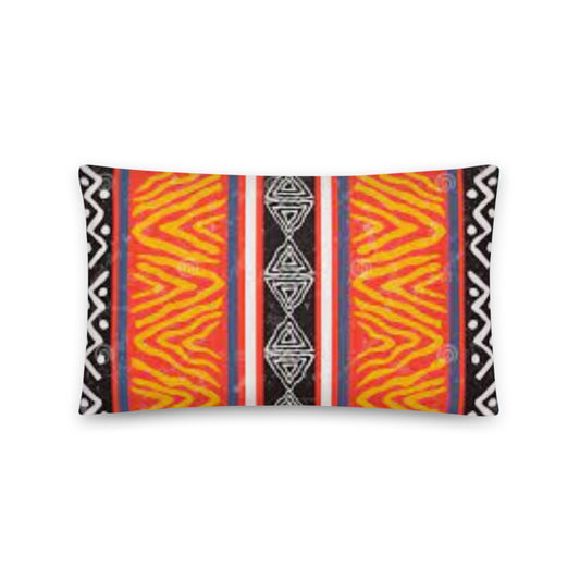 African Pillow Protector Cover Home Decor Rectangular Orange black African Tribal Pattern Two Sides Printed Washable Pillowcase