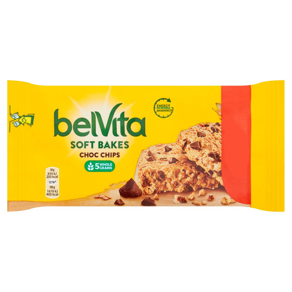MASBelvita Breakfast Biscuits Soft Bakes Choc Chips 50g-Food