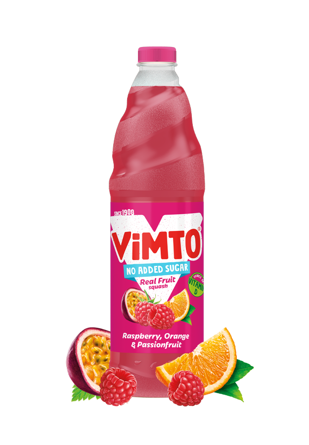 Vimto Raspberry, Orange & Passionfruit Real Fruit Squash 725ml-Food
