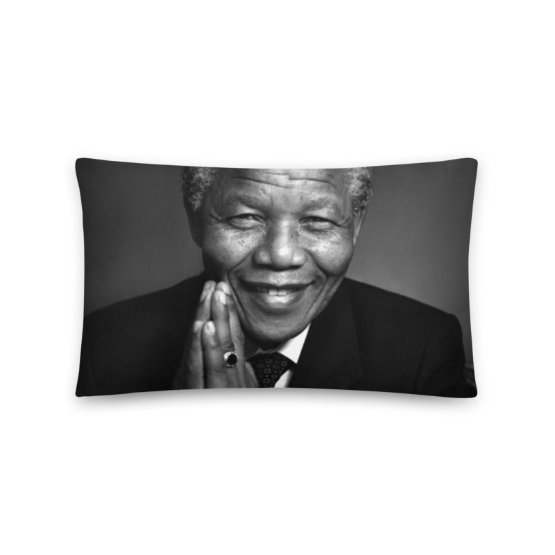 African Pillow Cover Home Decor Rectangular Nelson Mandela Portrait Printed Washable Pillowcase Protector
