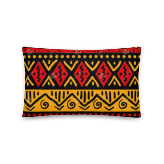 African Pillow Protector Cover Home Decor Rectangular African Pattern TRIBAL ELEMENTS WITH SHAPE Two Sides Printed Washable Pillowcase