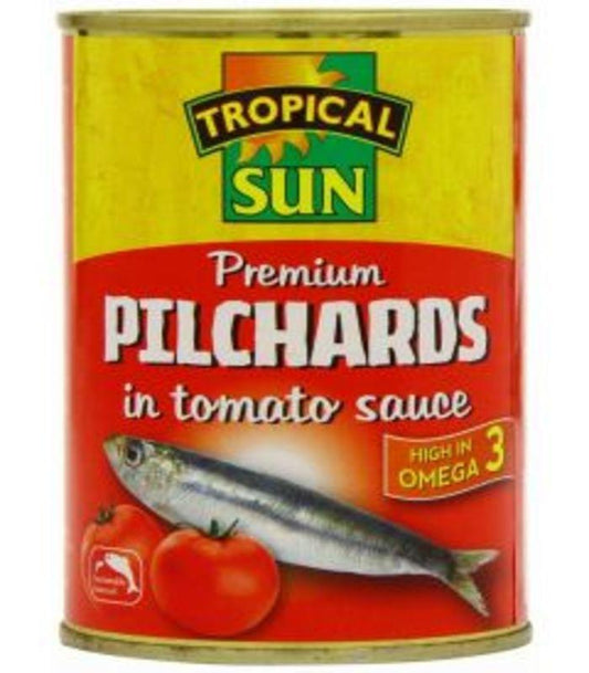 MASTropical Sun Pilchards in Tomato Sauce 425g Box of 6-Fd Canned Fish Asetena Pa 