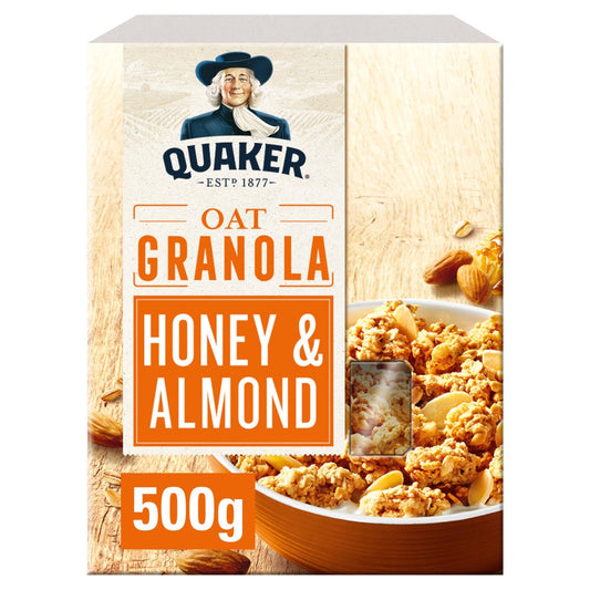 Quaker Oat Honey & Almond Granola 500g