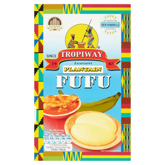 Tropiway Instant Plaintain Fufu 5 x 136g (680g)