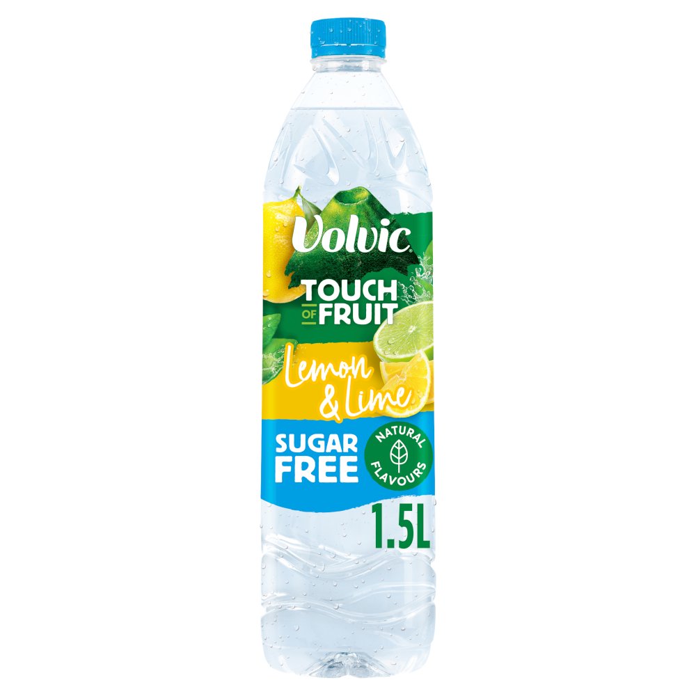Volvic Touch of Fruit Sugar Free Lemon & Lime Natural Flavoured Water 1.5L-Food
