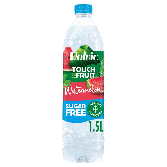 Volvic Touch of Fruit Sugar Free Watermelon Natural Flavoured Water 1.5L-Food