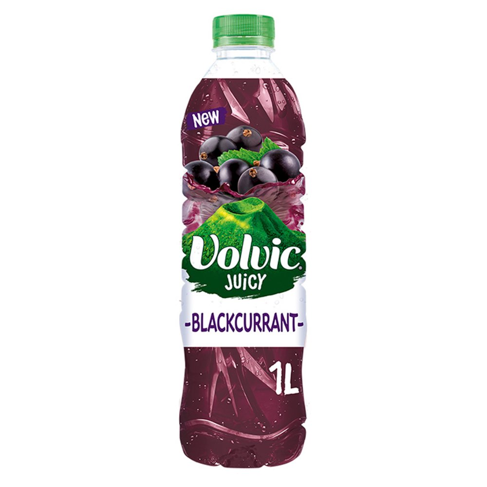 Volvic Juicy Blackcurrant Water 1L-Food