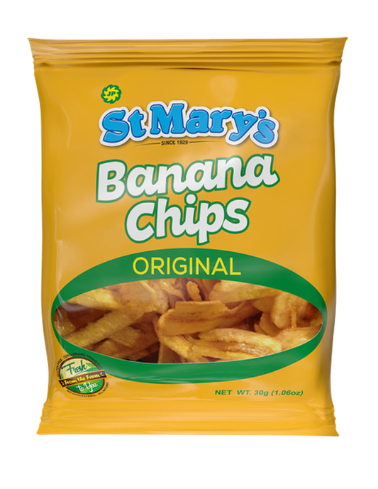 St Marys Banana Chips 30g