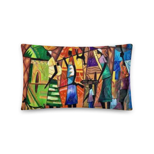African Pillow Protector Cover Home Decor Rectangular African tribal Men Hunting Animals Two Sides Printed Machine Washable Pillowcase