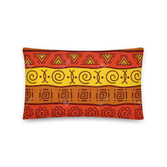 African Pillow Protector Cover Home Decor Rectangular African tribal Colorful Artwork Two Sides Printed Machine Washable Pillowcase