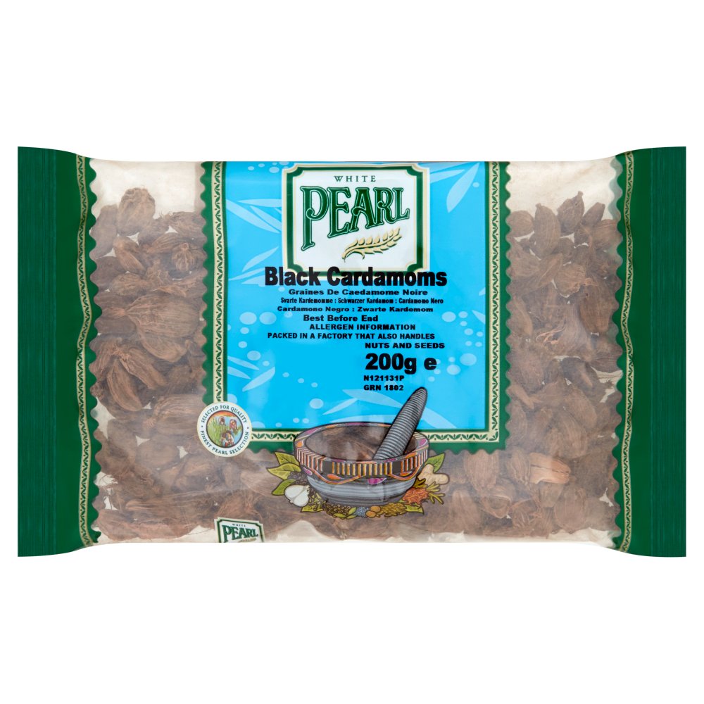 White Pearl Black Cardamoms 200g-Food