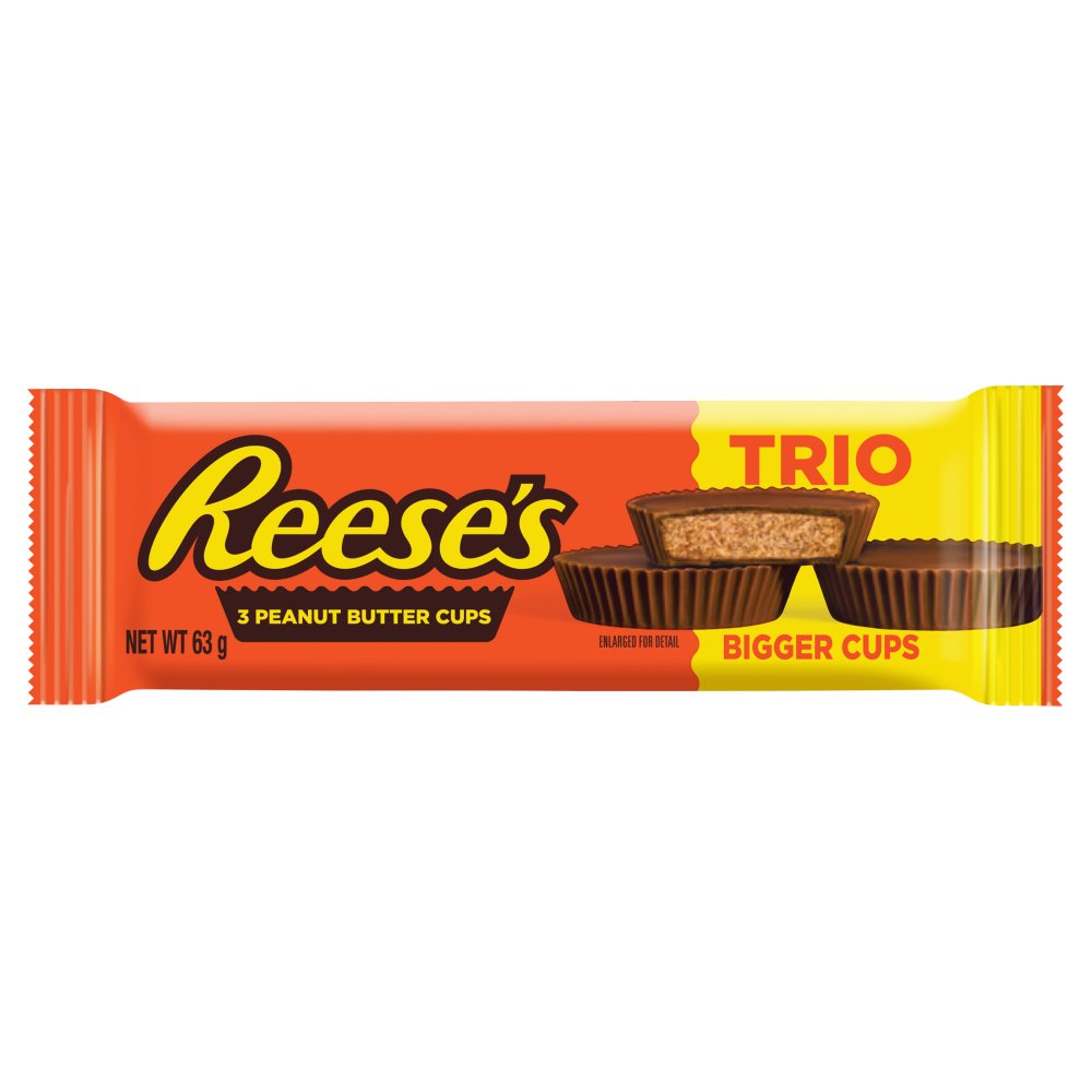 MASReese's Milk Chocolate and Peanut Butter Cups, Trio (3 Pack), 63g-Food