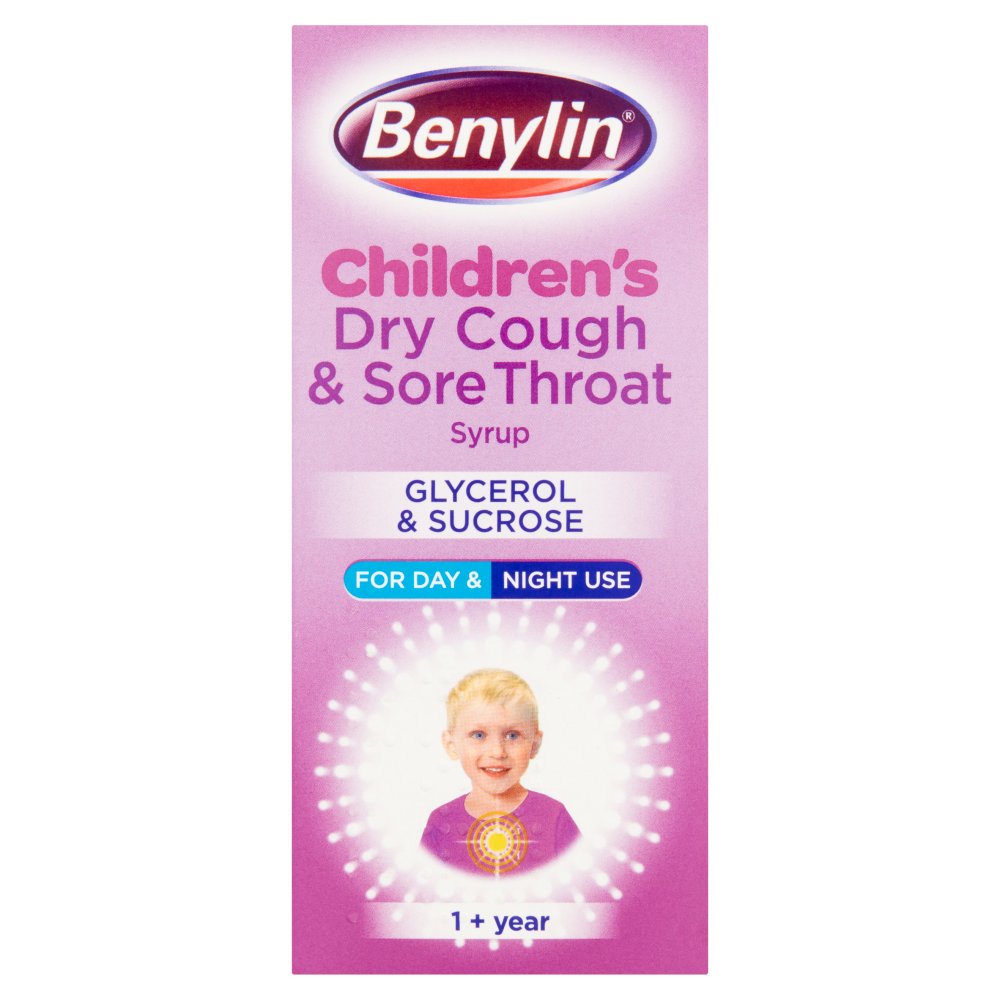 MASBenylin Children's Dry Cough & Sore Throat Syrup 1+ Year 125ml-Food