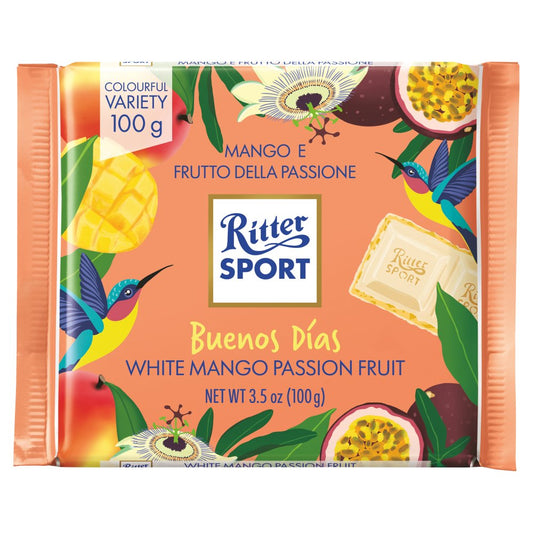 Ritter Sport Buenos Dias White Mango Passionfruit 100g