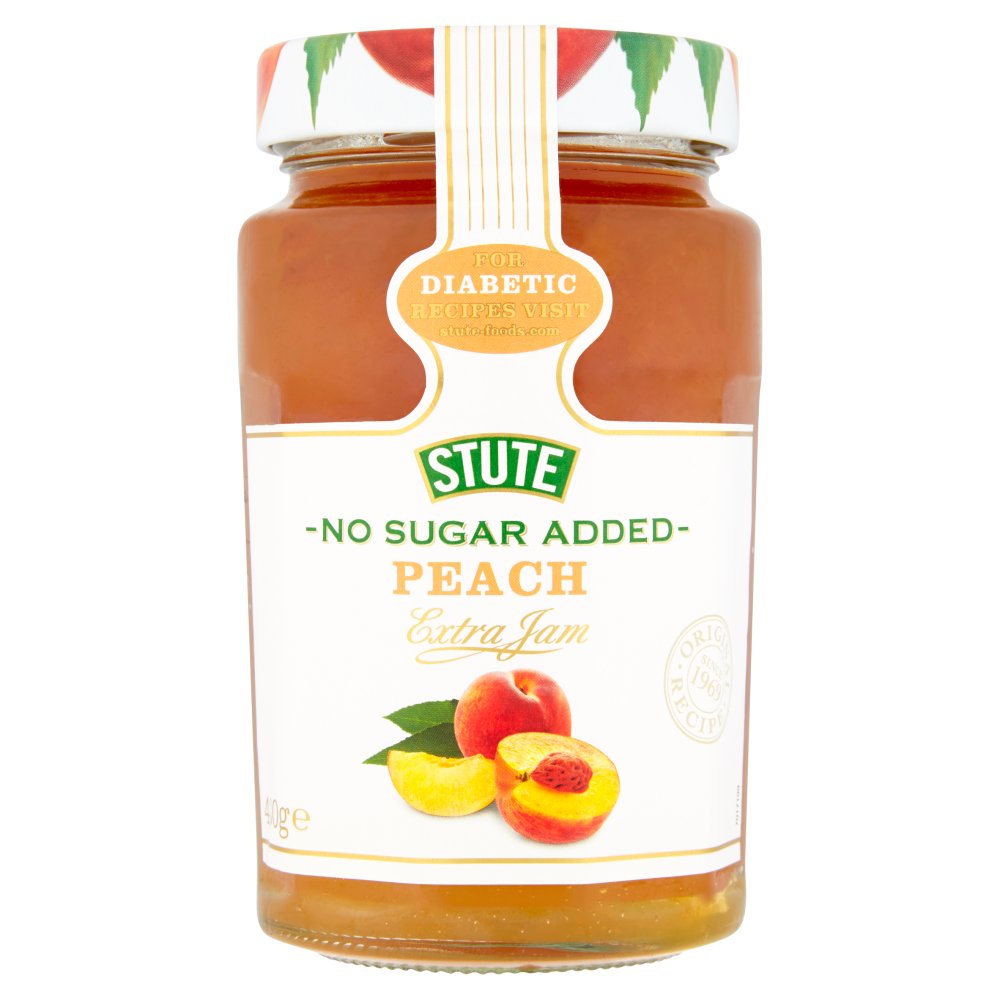Stute No Sugar Added Peach Extra Jam 430g-Food