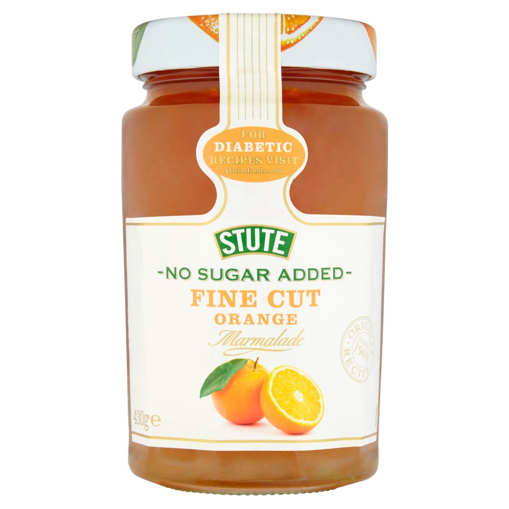 Stute No Sugar Added Fine Cut Orange Marmalade 430g-Food