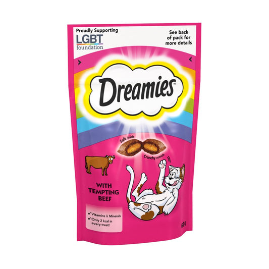 MASDreamies Pride Cat Treat Biscuits with Beef 60g-Food