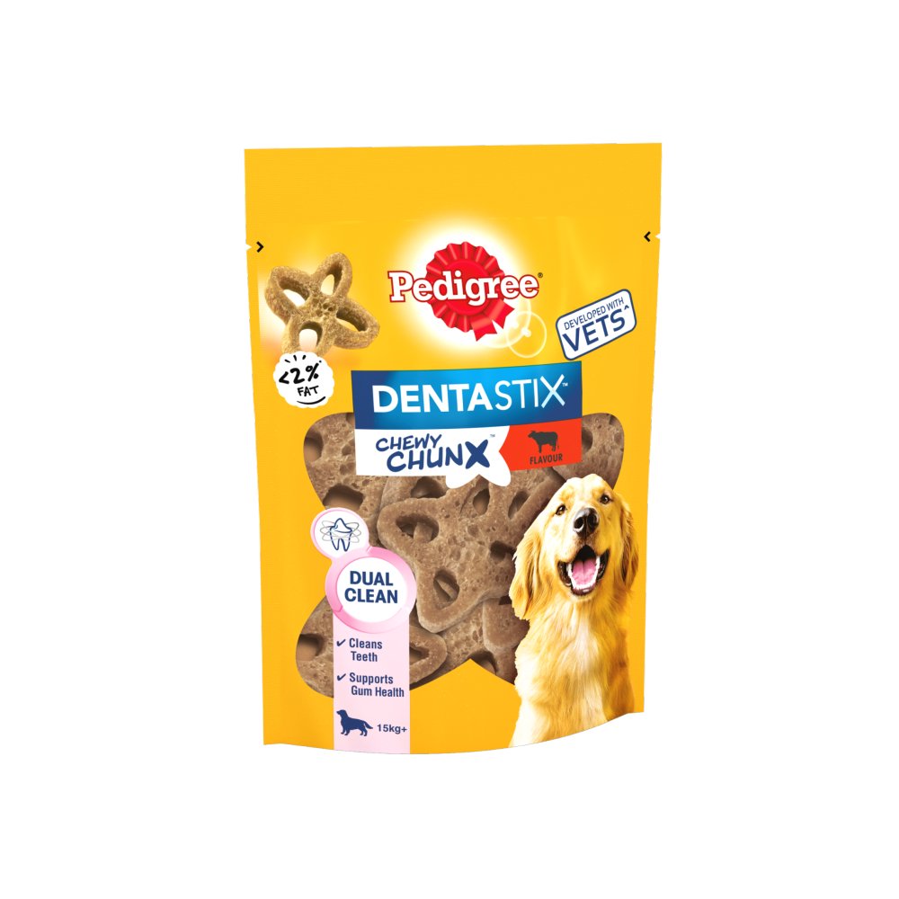 MASPedigree Dentastix Chewy Chunx Maxi Adult Dog Treat Beef 68g-Food