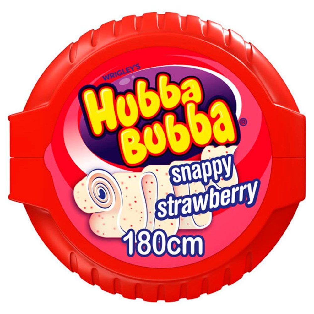 MASHubba Bubba Snappy Strawberry Bubblegum Mega Long Tape 56g-Food