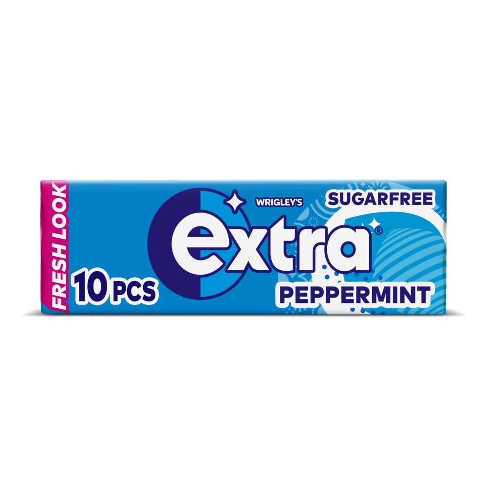 MASExtra Peppermint Chewing Gum Sugar Free 10 Pieces-Food