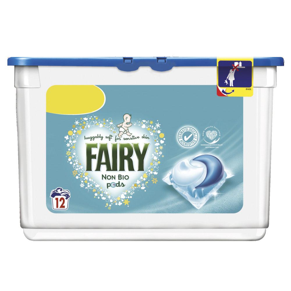 MASFairy Non Bio Pods Washing Liquid Capsules 12 Washes-Food