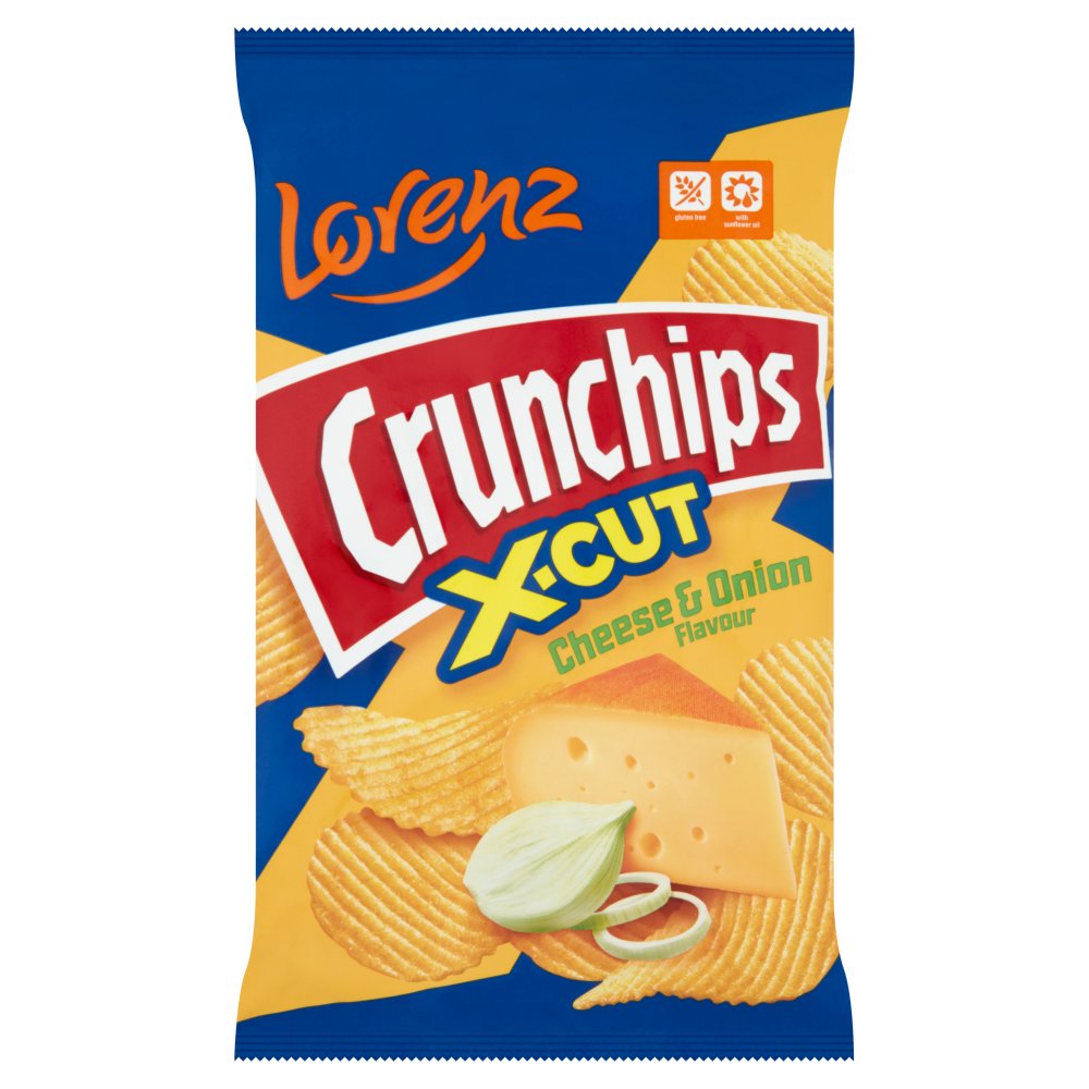 MASLorenz X-Cut Crunchips Cheese & Onion Flavour 75g-Food