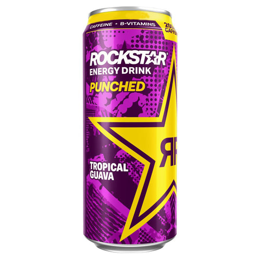 Rockstar Energy Drink Punched Tropical Guava Can 500ml-Food