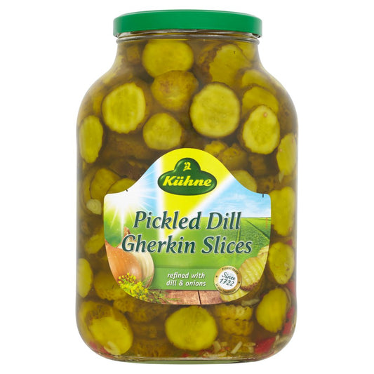 MASKühne Pickled Dill Gherkin Slices 2.45kg-Food