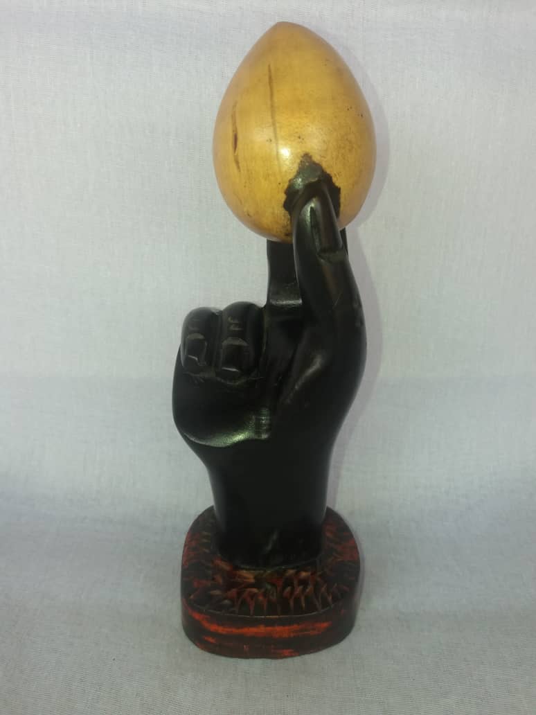 Beautiful Wooden Black Sculpture