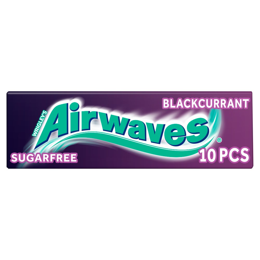 MASAirwaves Blackcurrant Chewing Gum Sugar Free 10 Pieces-Food