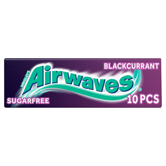 MASAirwaves Blackcurrant Chewing Gum Sugar Free 10 Pieces-Food