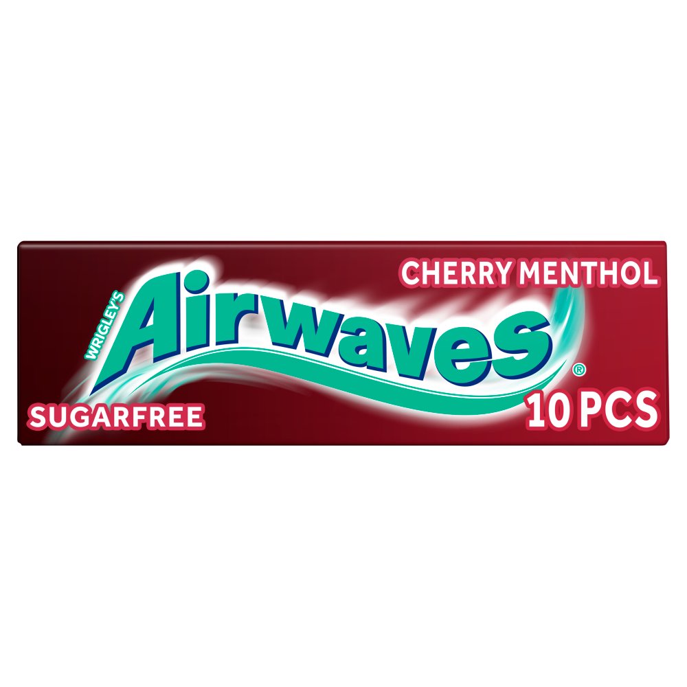 MASAirwaves Cherry Menthol Sugar Free Chewing Gum 10 Pieces-Food
