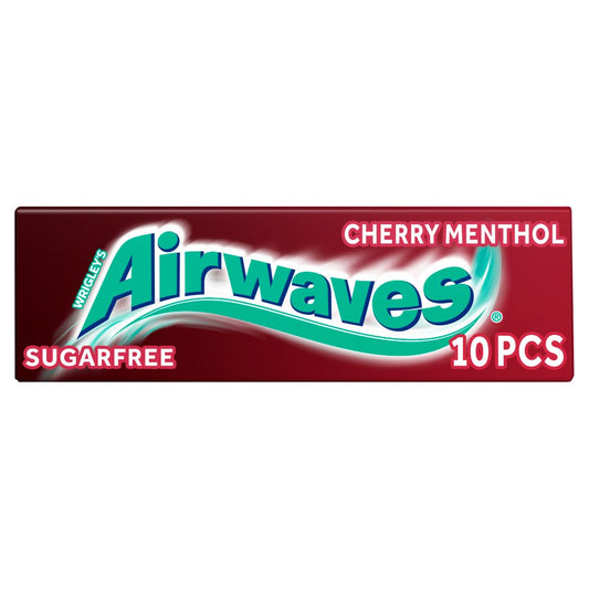 MASAirwaves Cherry Menthol Sugar Free Chewing Gum 10 Pieces-Food