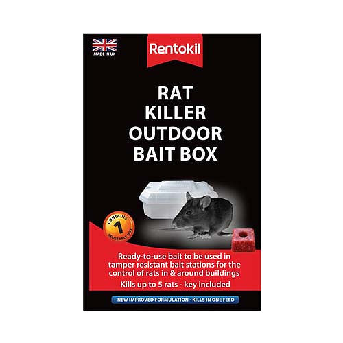 MASRentokil Rat Killer Outdoor Bait Box-Food