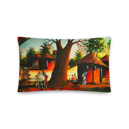 African Pillow Protector Cover Home Decor Rectangular Women are  working Hard Paint Two Sides Printed Machine Washable Pillowcase