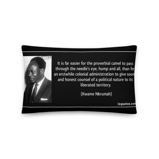 African Pillow Cover Home Decor Rectangular Kwame Nkrumah Quotes About Life Two Sides Printed Machine Washable Pillowcase Protector
